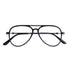 Loscomun Computer Glasses Black Aviator Eyeglasses